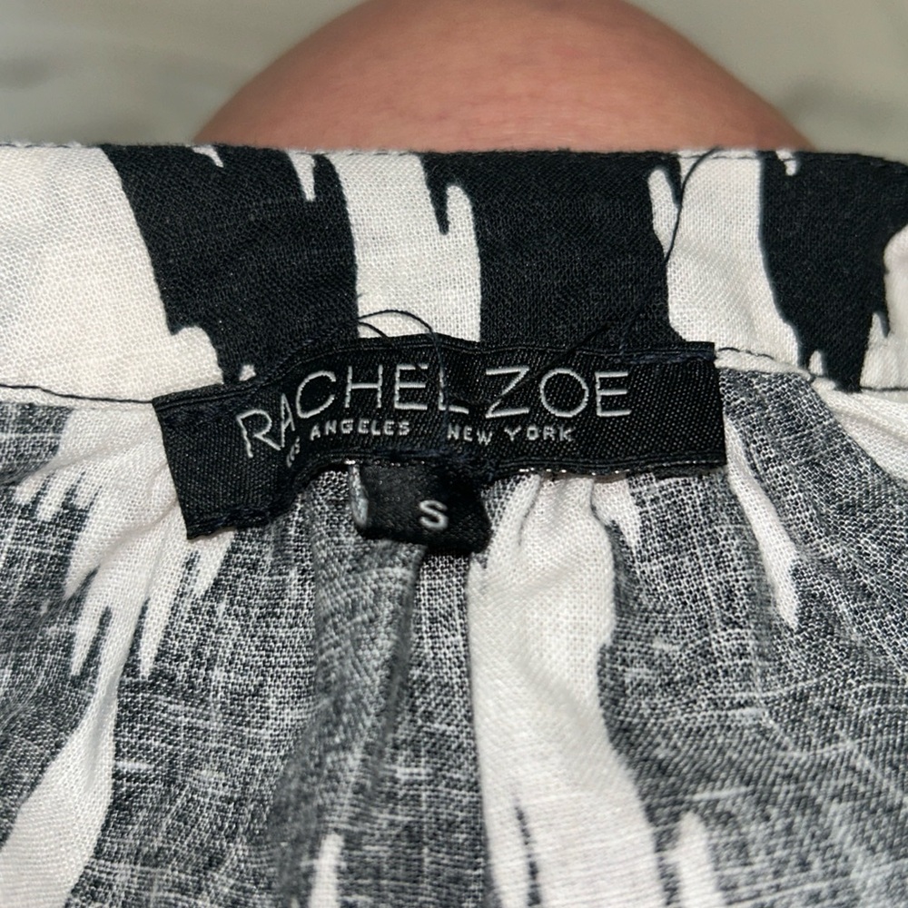 Rachel Zoe Graphic Black and White Blouse - Picture 7 of 8